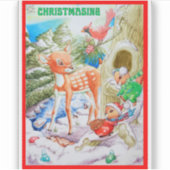 Weihnachten Weihnachten - Vinyl Sticker maßgeschne (Vorderseite)