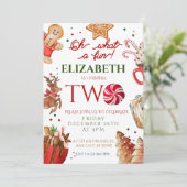 Weihnachten Weihnachten - was für ein Spaß am 2. G Einladung (Stehend Vorderseite)