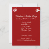 Weihnachten Weihnachten Weihnachten Anzug Champagn Einladung (Rückseite)