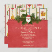 Weihnachten Weihnachten Weihnachten Brautparty Einladung (Vorne/Hinten)