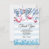 Weihnachten, Weihnachten, Weihnachten, danke Karte (Vorderseite)