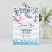 Weihnachten, Weihnachten, Weihnachten, danke Karte (Stehend Vorderseite)