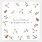 Weihnachten Weihnachten Weihnachten Foto Weihnacht Quadratischer Aufkleber (Vorderseite)