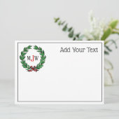 Weihnachten Weihnachten Weihnachten Holly Wreath M (Stehend Vorderseite)