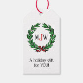 Weihnachten Weihnachten Weihnachten Holly Wreath M Geschenkanhänger (Vorderseite)