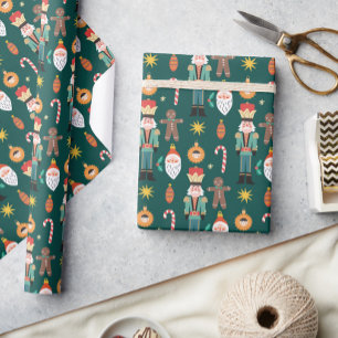 Weihnachten Weihnachten Weihnachten in Keks farbig Geschenkpapier