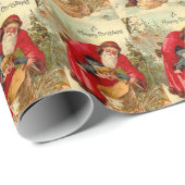 Weihnachten Weihnachten Weihnachten Kind in Tasche Geschenkpapier (Rolleneckpunkt)