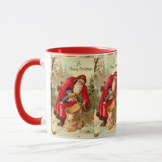 Weihnachten Weihnachten Weihnachten Kind in Tasche Tasse (Links)
