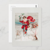 Weihnachten Weihnachten Weihnachten Postkarte (Vorne/Hinten)