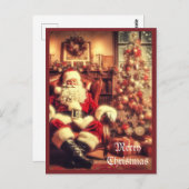 Weihnachten Weihnachten Weihnachten Postkarte (Vorne/Hinten)