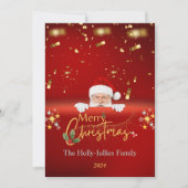 Weihnachten Weihnachten Weihnachten Roter Flachbil (Vorderseite)