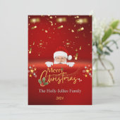 Weihnachten Weihnachten Weihnachten Roter Flachbil (Stehend Vorderseite)