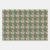 Weihnachten Weihnachten Weihnachten, Schnee und Ka Geschenkpapier Set (Vorderseite 3)