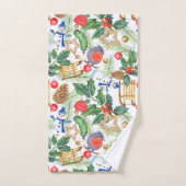 Weihnachten Weihnachten Weihnachten Schneemann, Pi Badhandtuch Set (Handtuch)