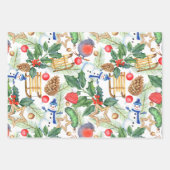 Weihnachten Weihnachten Weihnachten Schneemann, Pi Geschenkpapier Set (Vorderseite 2)