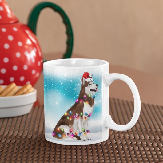 Weihnachten Weihnachten Weihnachten Sibirischer Hu Kaffeetasse