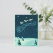 Weihnachten Weihnachten Weihnachten Sleigh Winter Einladungspostkarte (Stehend Vorderseite)