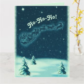 Weihnachten Weihnachten Weihnachten Sleigh Winter Karte (Gelbe Blume)