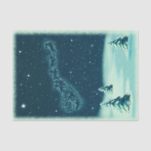 Weihnachten Weihnachten Weihnachten Sleigh Winter Seidenpapier (Vorderseite)