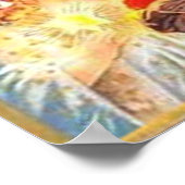 Weihnachten Weihnachten Weihnachten und Engel Prin Poster (Ecke)