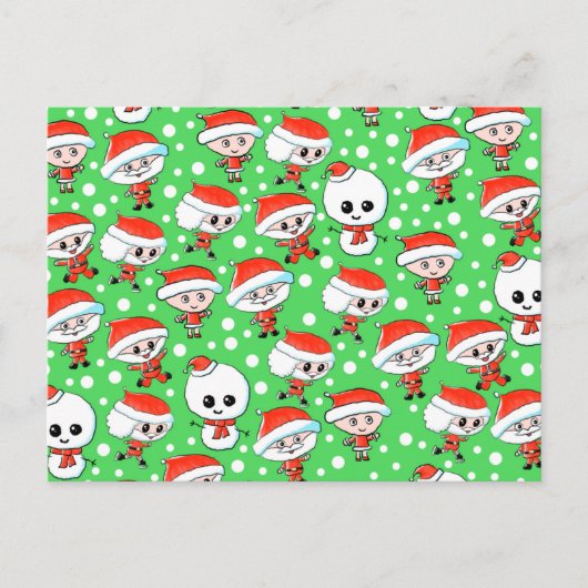 Weihnachten Weihnachten Weihnachten und Schneemann (Vorderseite)