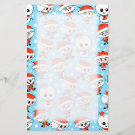 Weihnachten Weihnachten Weihnachten und Schneemann Briefpapier