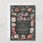 Weihnachten Weihnachten Weihnachten Urlaub Kinderd Einladung (Vorderseite)