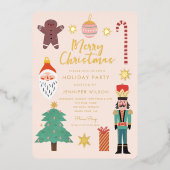 Weihnachten Weihnachten Weihnachten Weihnachten Fo Folieneinladung (Vorderseite)