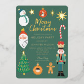 Weihnachten Weihnachten Weihnachten Weihnachten Fo Folieneinladung (Vorderseite)