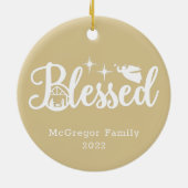 Weihnachten Weihnachten Weihnachten Weihnachten Go Keramik Ornament (Hinten)