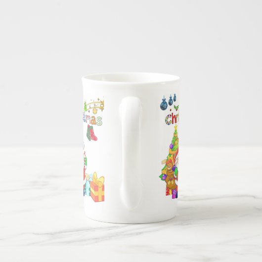 Weihnachten, Weihnachten, Weihnachten, Weihnachten Porzellantasse (Rückseite)