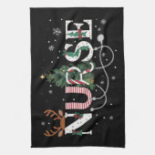 Weihnachten Weihnachten Weihnachten Weihnachten We Geschirrtuch (Vertikal)