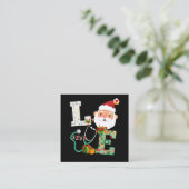 Weihnachten Weihnachten Weihnachten Weihnachten We Quadratische Visitenkarte (Stehend Vorderseite)