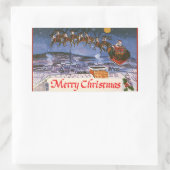 Weihnachten Weihnachten Weihnachten Weihnachten We Rechteckiger Aufkleber (Tasche)