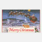 Weihnachten Weihnachten Weihnachten Weihnachten We Rechteckiger Aufkleber (Vorderseite)