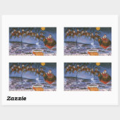 Weihnachten Weihnachten Weihnachten Weihnachten We Rechteckiger Aufkleber (Blatt)