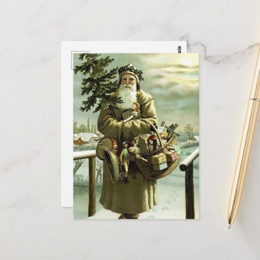 Weihnachten Weihnachten Weihnachten Weihnachtsfeie Postkarte (Vorderseite/Rückseite Beispiel)