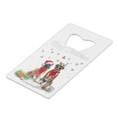 Weihnachten Weihnachten Weihnachten Weihnachtsmann Geldbeutel Flaschenöffner (Rückseite Schrägansicht)