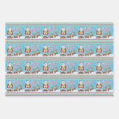 Weihnachten Weihnachten Weihnachten Weihnachtsmann Geschenkpapier Set (Vorderseite 2)