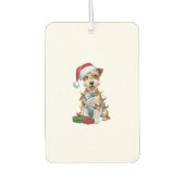 Weihnachten Weihnachten Weihnachts-Silky-Terrier-H Autolufterfrischer (Vorderseite)