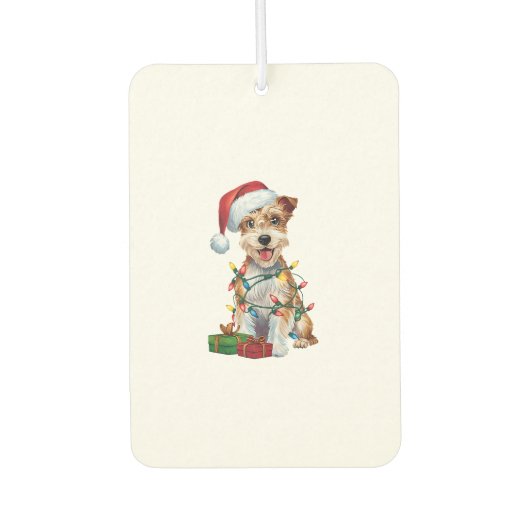 Weihnachten Weihnachten Weihnachts-Silky-Terrier-H Autolufterfrischer (Vorderseite)