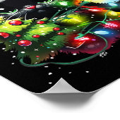 Weihnachten Weihnachten Weihnachts-Weihnachtsmannm Poster (Ecke)