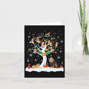 Weihnachten Weihnachten Weihnachtsbaum Hund Lover Karte