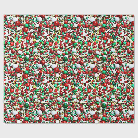 Weihnachten Weihnachten Weihnachtscreme Geschenkpapier (Flach)