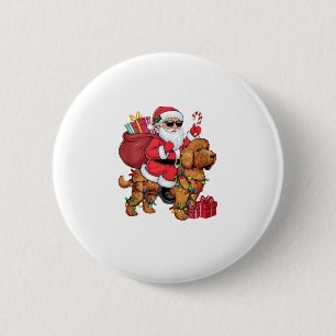 Weihnachten Weihnachten Weihnachtsfeiertag Cockapo Button