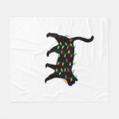 Weihnachten Weihnachten Weihnachtsgeschenk für Tie Fleecedecke (Vorderseite (Horizontal))