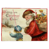 Weihnachten Weihnachten Weihnachtsgeschenk und Kin Große Geschenktüte (Rückseite)