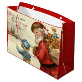 Weihnachten Weihnachten Weihnachtsgeschenk und Kin Große Geschenktüte (Rückseite Schrägansicht)