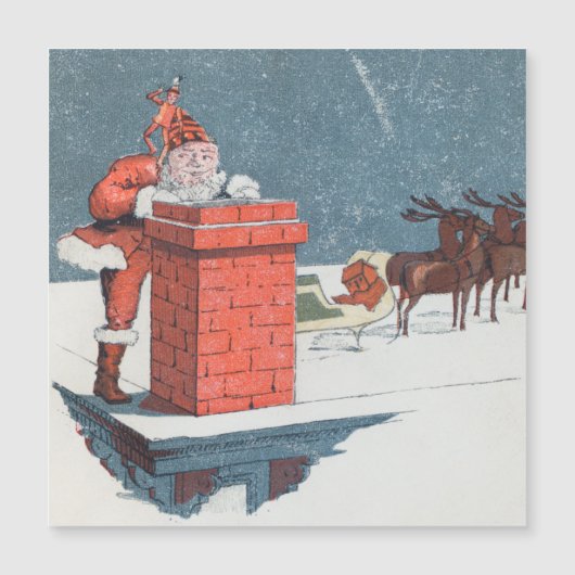 Weihnachten - Weihnachten - Weihnachtskarte Magnetkarte (Vorderseite)
