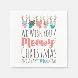 Weihnachten Weihnachten Weihnachtskatzen im Antler Serviette